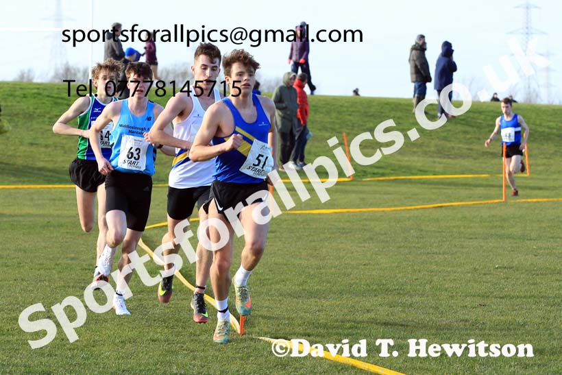 Mens under-20s 2022 Northern Cross Country Champs., Pontefract. Photo: David T. Hewitson/Sports for All Pics